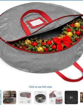 Wreath storage bags set of 4